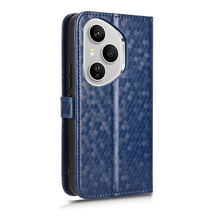 For Honor 400 Pro Global 160.8mm Honeycomb Dot Texture Leather Phone Case