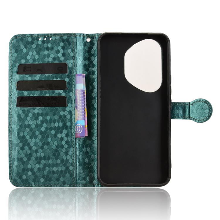 For Honor 400 Pro Global 160.8mm Honeycomb Dot Texture Leather Phone Case
