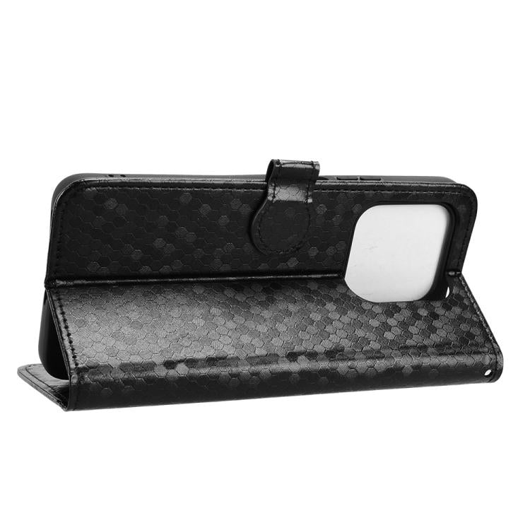 For Honor 400 Smart 5G Honeycomb Dot Texture Leather Phone Case