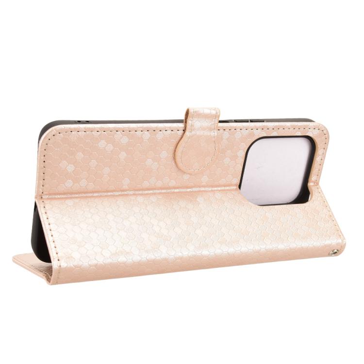 For Honor 400 Smart 5G Honeycomb Dot Texture Leather Phone Case