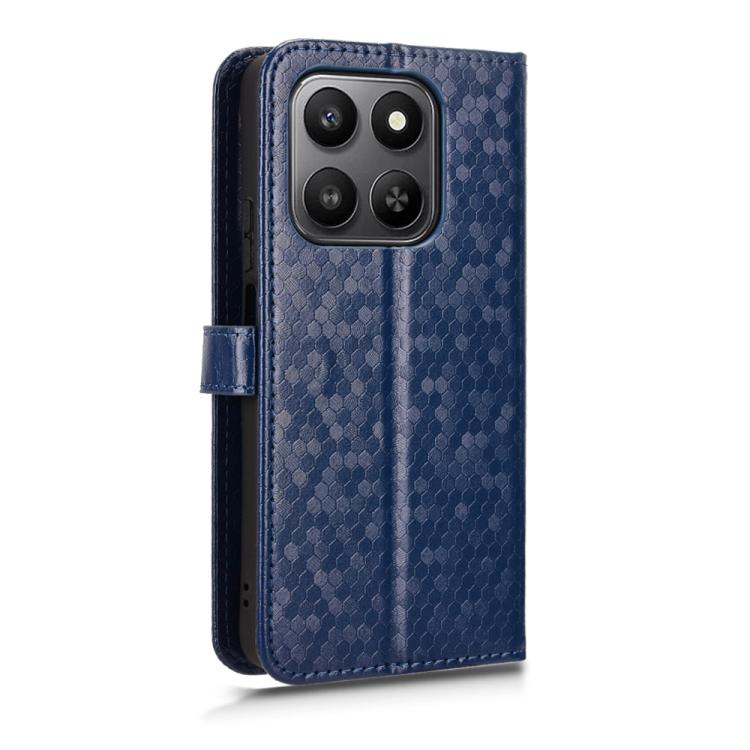 For Honor 400 Smart 5G Honeycomb Dot Texture Leather Phone Case