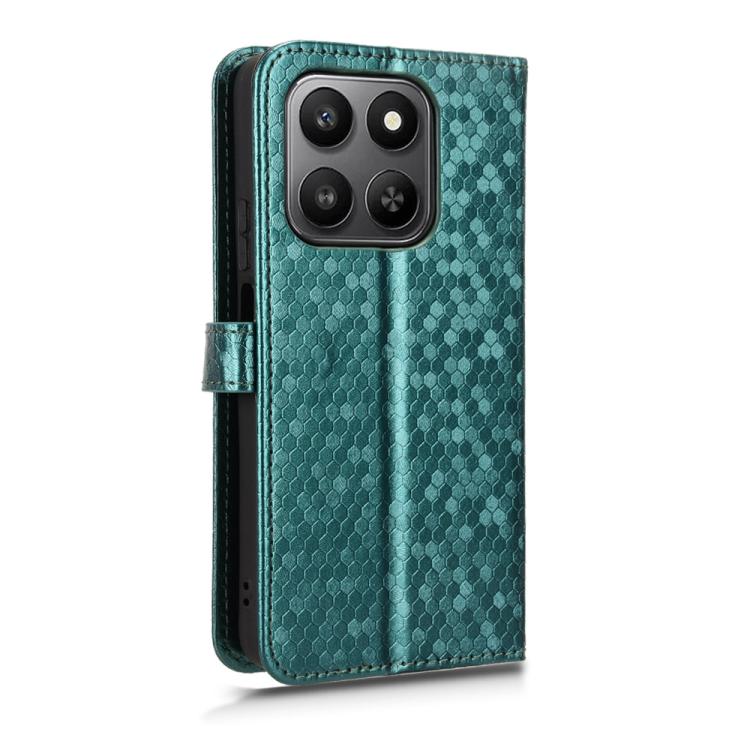 For Honor 400 Smart 5G Honeycomb Dot Texture Leather Phone Case