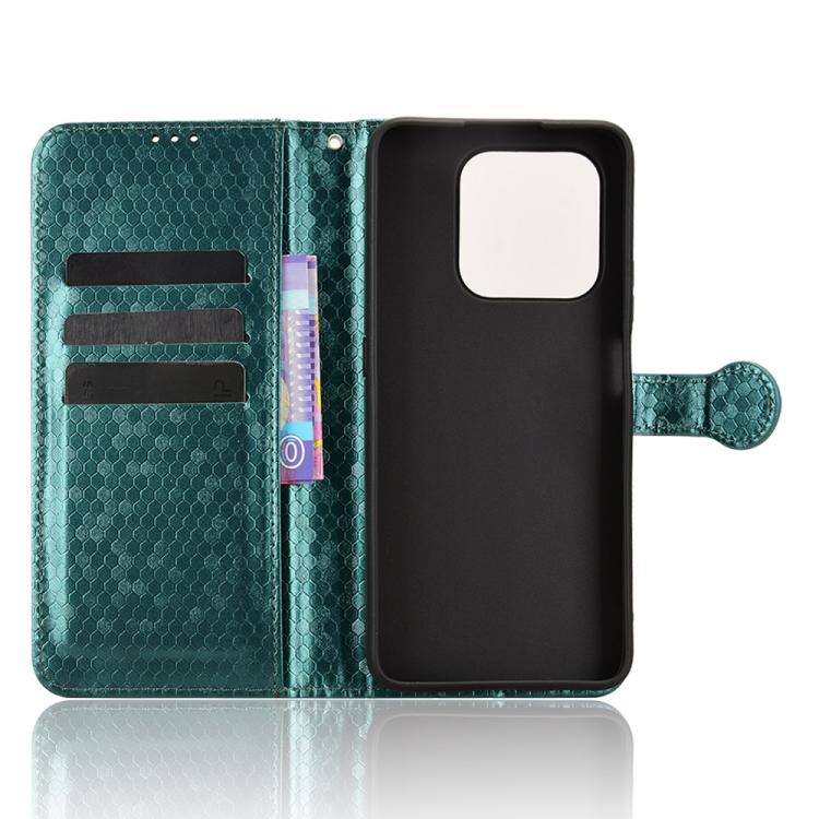 For Honor 400 Smart 5G Honeycomb Dot Texture Leather Phone Case