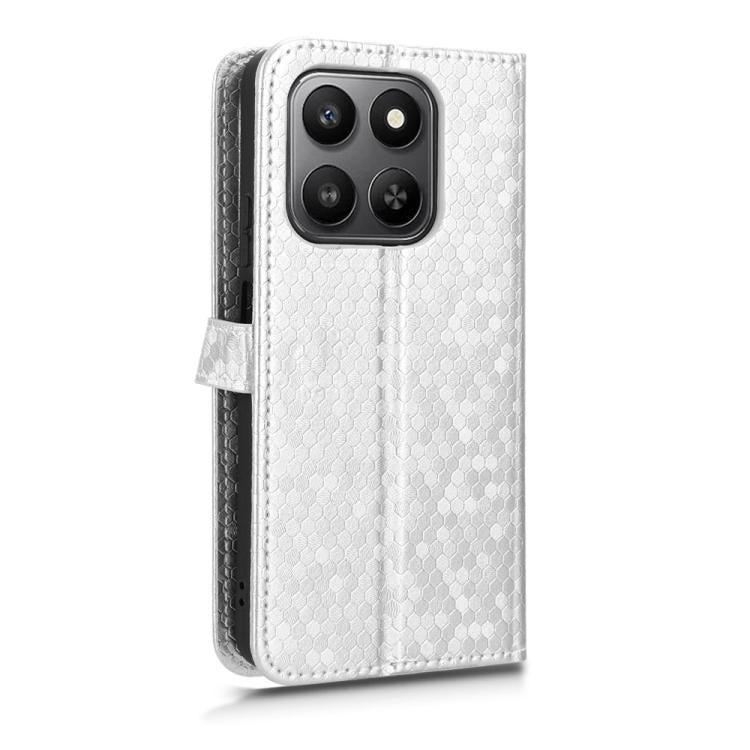 For Honor 400 Smart 5G Honeycomb Dot Texture Leather Phone Case