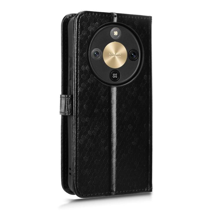 For Honor X70 5G / X9d 5G Honeycomb Dot Texture Leather Phone Case