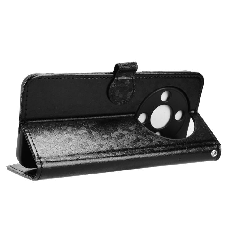 For Honor X70 5G / X9d 5G Honeycomb Dot Texture Leather Phone Case
