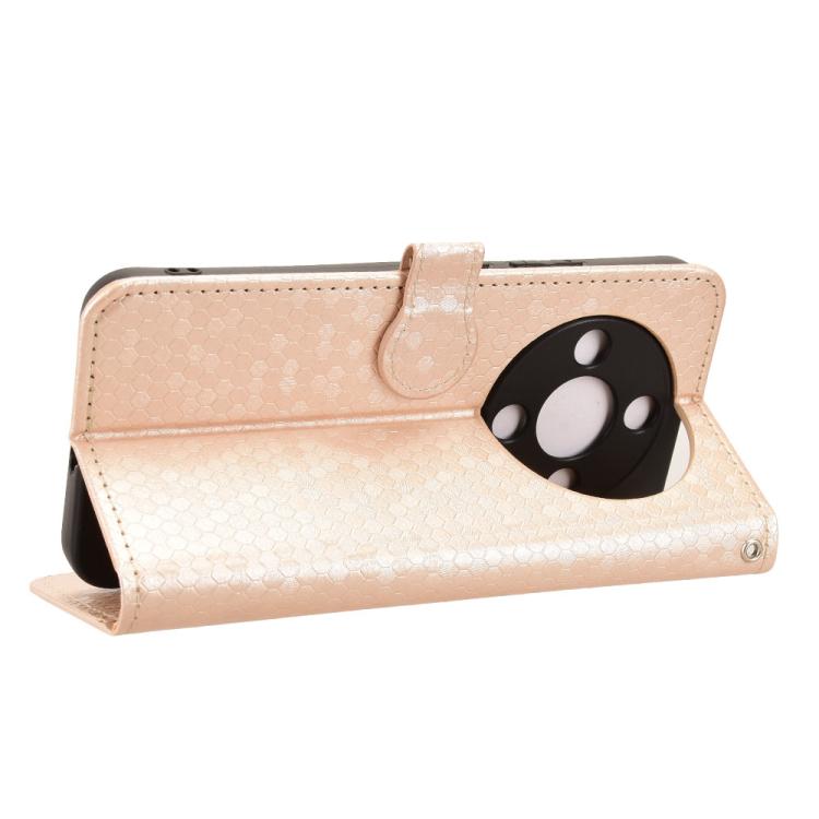 For Honor X70 5G / X9d 5G Honeycomb Dot Texture Leather Phone Case