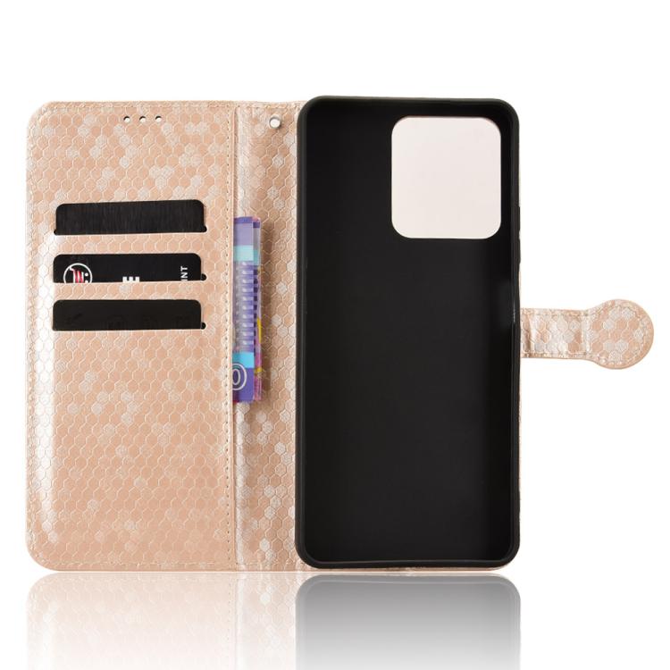 For Honor Play10 4G Honeycomb Dot Texture Leather Phone Case