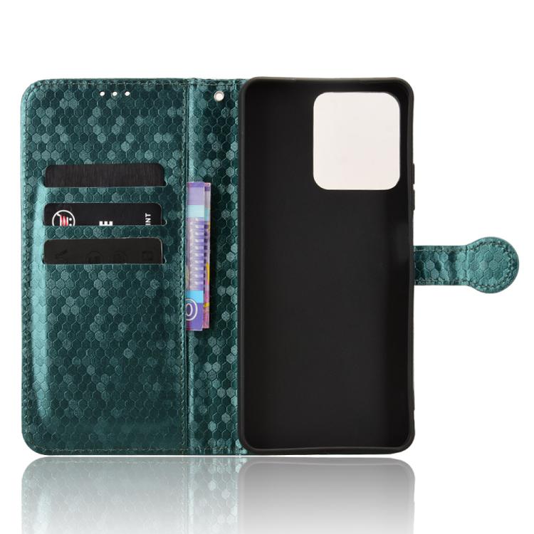 For Honor Play10 4G Honeycomb Dot Texture Leather Phone Case