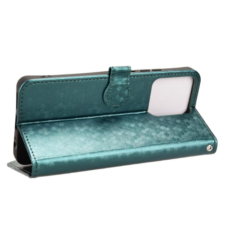 For Honor Play10 4G Honeycomb Dot Texture Leather Phone Case