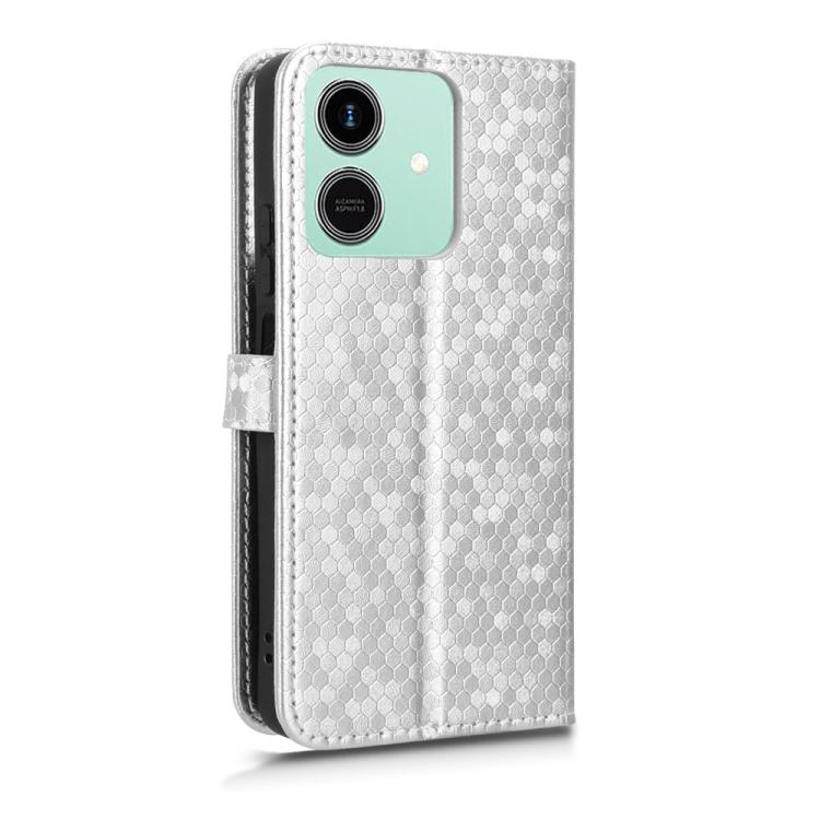 For Honor Play10 4G Honeycomb Dot Texture Leather Phone Case