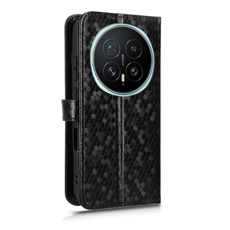 For Honor Magic8 Honeycomb Dot Texture Leather Phone Case