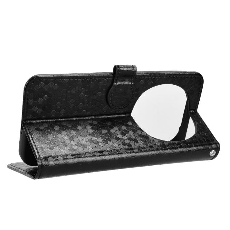 For Honor Magic8 Honeycomb Dot Texture Leather Phone Case