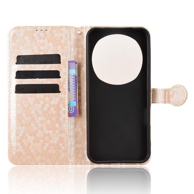 For Honor Magic8 Honeycomb Dot Texture Leather Phone Case
