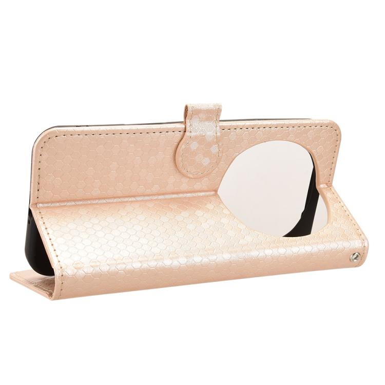For Honor Magic8 Pro Honeycomb Dot Texture Leather Phone Case