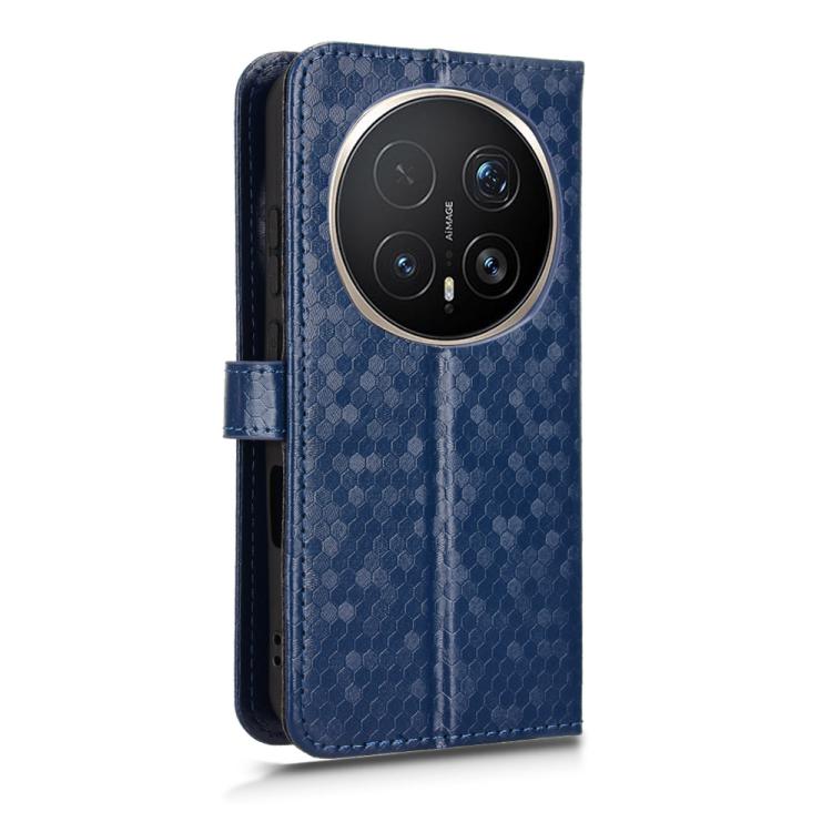 For Honor Magic8 Pro Honeycomb Dot Texture Leather Phone Case
