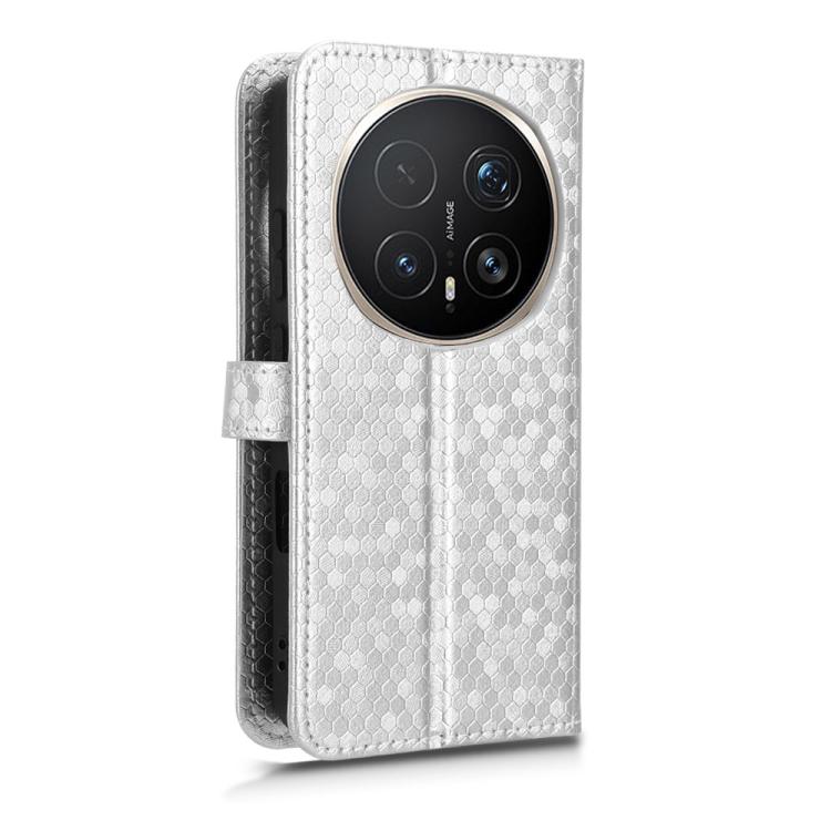 For Honor Magic8 Pro Honeycomb Dot Texture Leather Phone Case