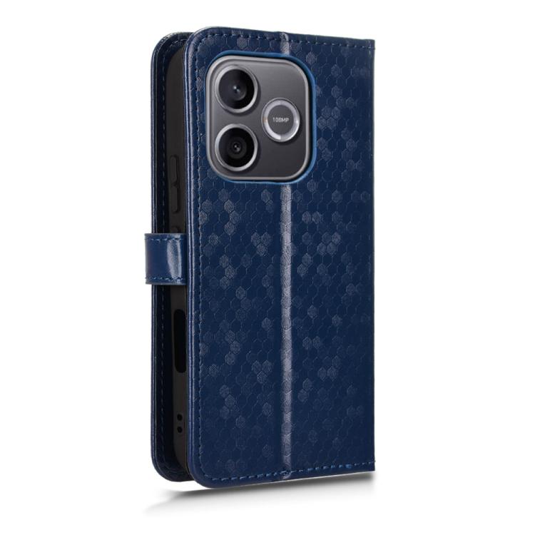 For Honor 600 Lite Global Honeycomb Dot Texture Leather Phone Case