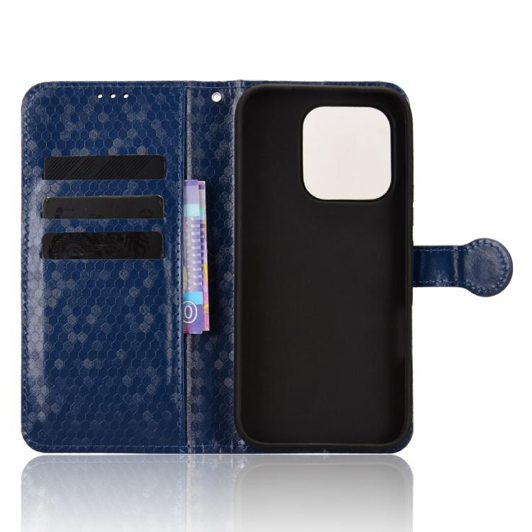 For Honor 600 Lite Global Honeycomb Dot Texture Leather Phone Case