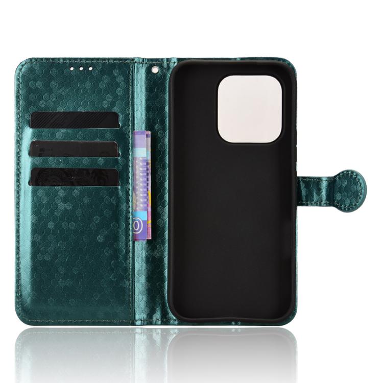 For Honor 600 Lite Global Honeycomb Dot Texture Leather Phone Case