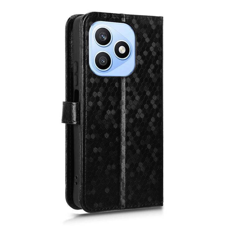 For Honor X8d 4G Honeycomb Dot Texture Leather Phone Case