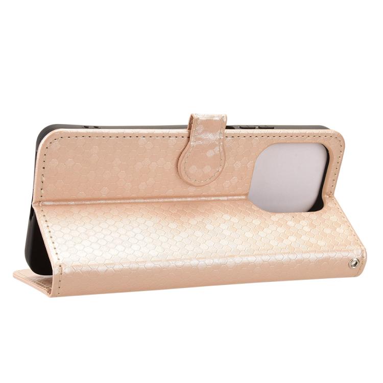 For Honor X8d 4G Honeycomb Dot Texture Leather Phone Case