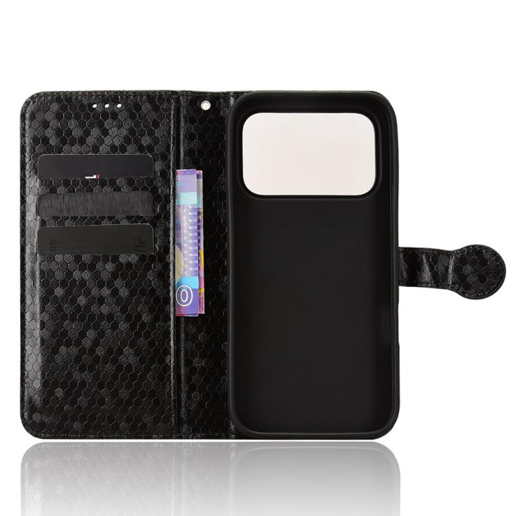 For Honor 600 / 600 Pro Global Honeycomb Dot Texture Leather Phone Case