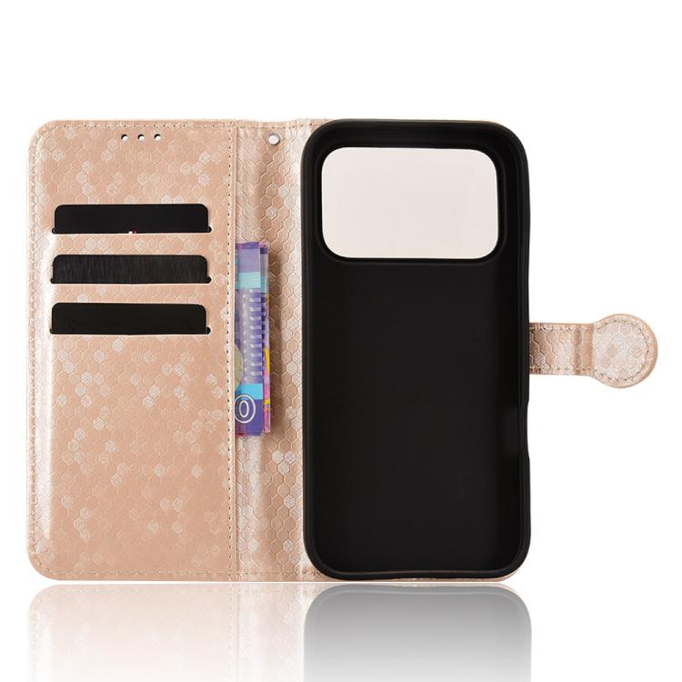 For Honor 600 / 600 Pro Global Honeycomb Dot Texture Leather Phone Case