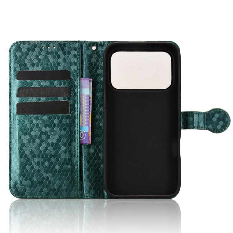 For Honor 600 / 600 Pro Global Honeycomb Dot Texture Leather Phone Case