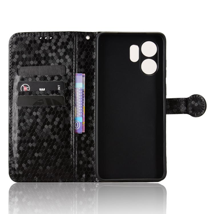 For Honor X6d / Play 60A 5G Honeycomb Dot Texture Leather Phone Case
