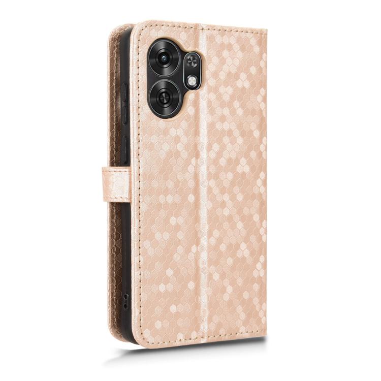 For Honor X6d / Play 60A 5G Honeycomb Dot Texture Leather Phone Case