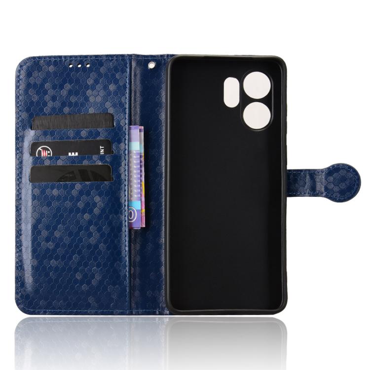 For Honor X6d / Play 60A 5G Honeycomb Dot Texture Leather Phone Case
