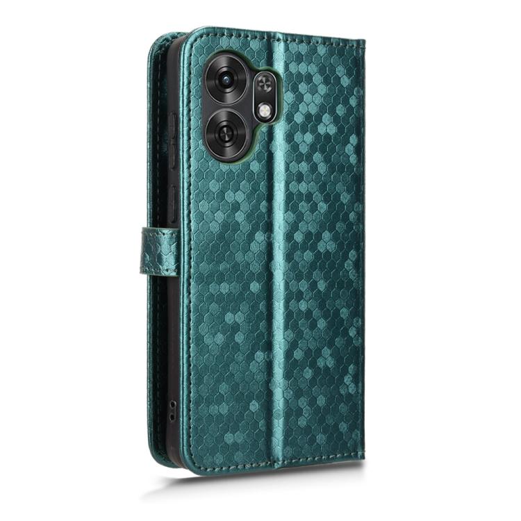 For Honor X6d / Play 60A 5G Honeycomb Dot Texture Leather Phone Case