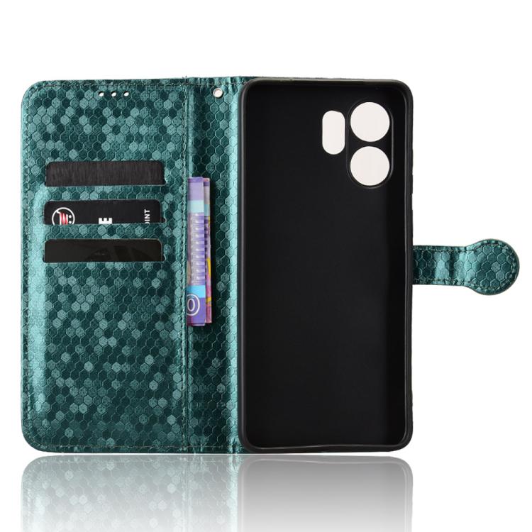 For Honor X6d / Play 60A 5G Honeycomb Dot Texture Leather Phone Case