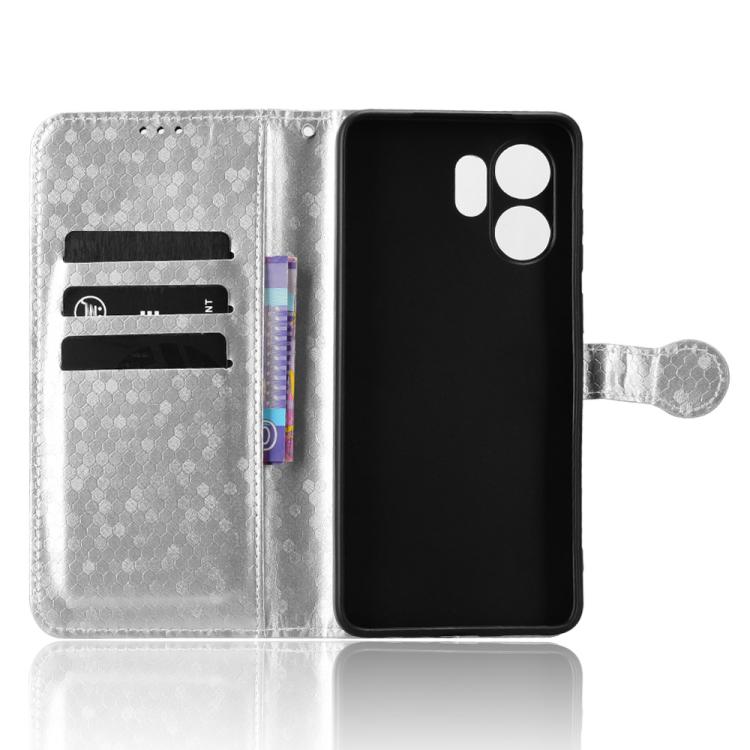 For Honor X6d / Play 60A 5G Honeycomb Dot Texture Leather Phone Case