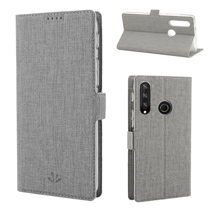 For Huawei Y6p ViLi Side Button Magnetic Suction Type Shockproof TPU + PU Horizontal Flip Protective Case with Card Slot & Holder & Wallet