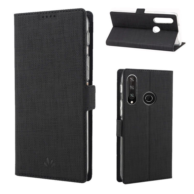 For Huawei Y6p ViLi Side Button Magnetic Suction Type Shockproof TPU + PU Horizontal Flip Protective Case with Card Slot & Holder & Wallet