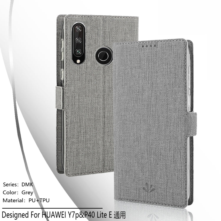 For Huawei Y7p / P40 lite E ViLi Side Button Magnetic Suction Type Shockproof TPU + PU Horizontal Flip Protective Case with Card Slot & Holder & Wallet