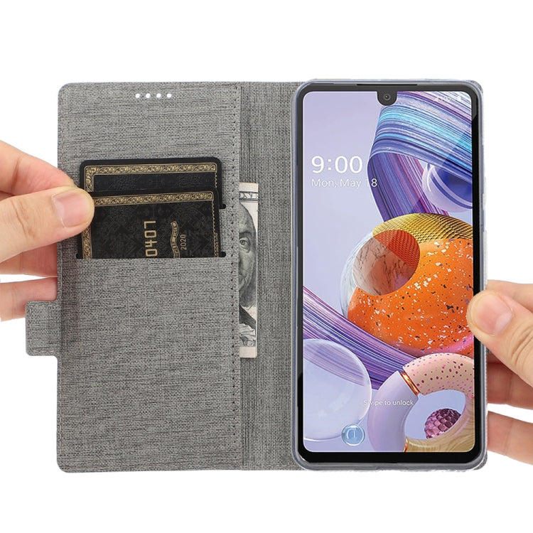 For LG Stylo 6 ViLi Side Button Magnetic Suction Type Shockproof TPU + PU Horizontal Flip Protective Case with Card Slot & Holder & Wallet