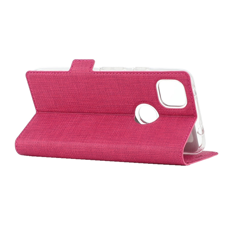 For Google Pixel 4a ViLi Side Button Magnetic Suction Type Shockproof TPU + PU Horizontal Flip Protective Case with Card Slot & Holder & Wallet