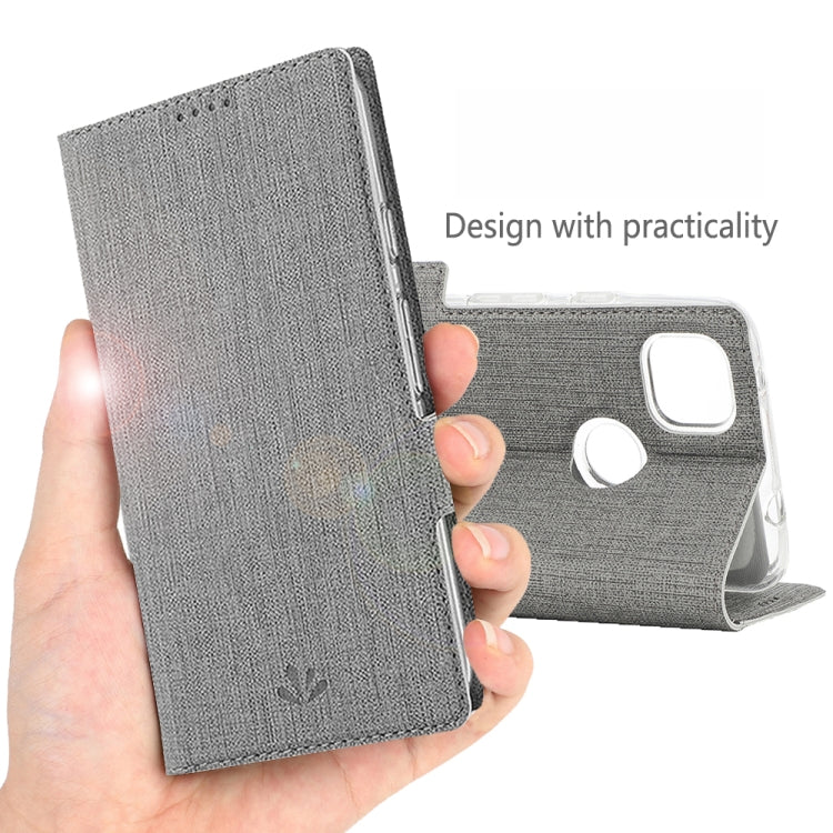 For Google Pixel 4a ViLi Side Button Magnetic Suction Type Shockproof TPU + PU Horizontal Flip Protective Case with Card Slot & Holder & Wallet