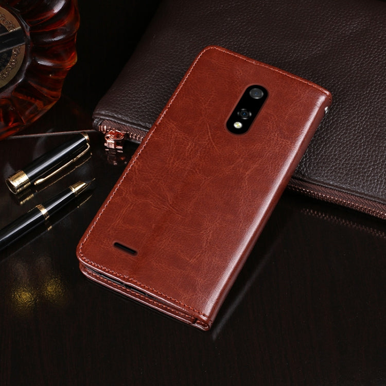 For Ulefone Note 8P idewei Crazy Horse Texture Horizontal Flip Leather Case with Holder & Card Slots & Wallet