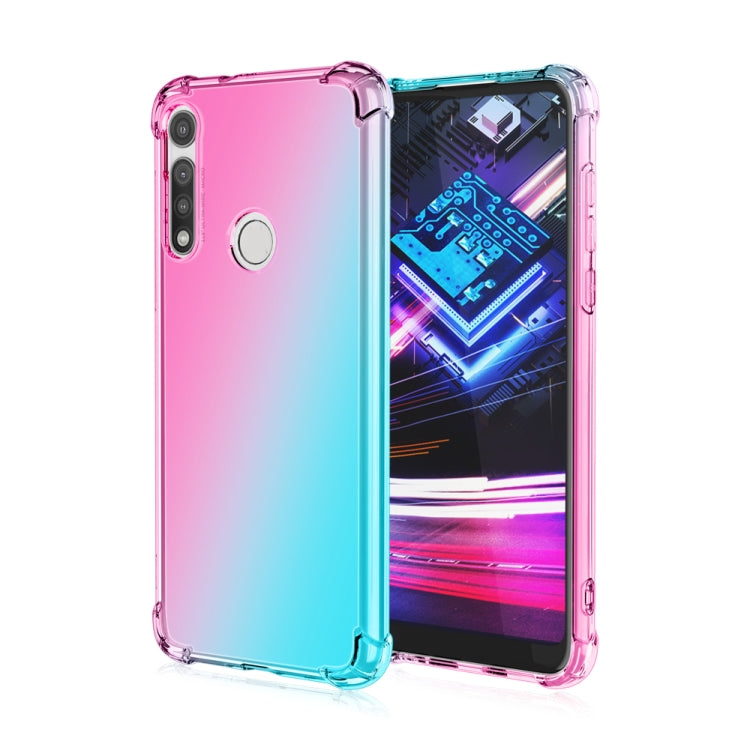 For  Motorola Moto G Fast Four-Corner Airbag Shockproof Gradient Color TPU Protective Case