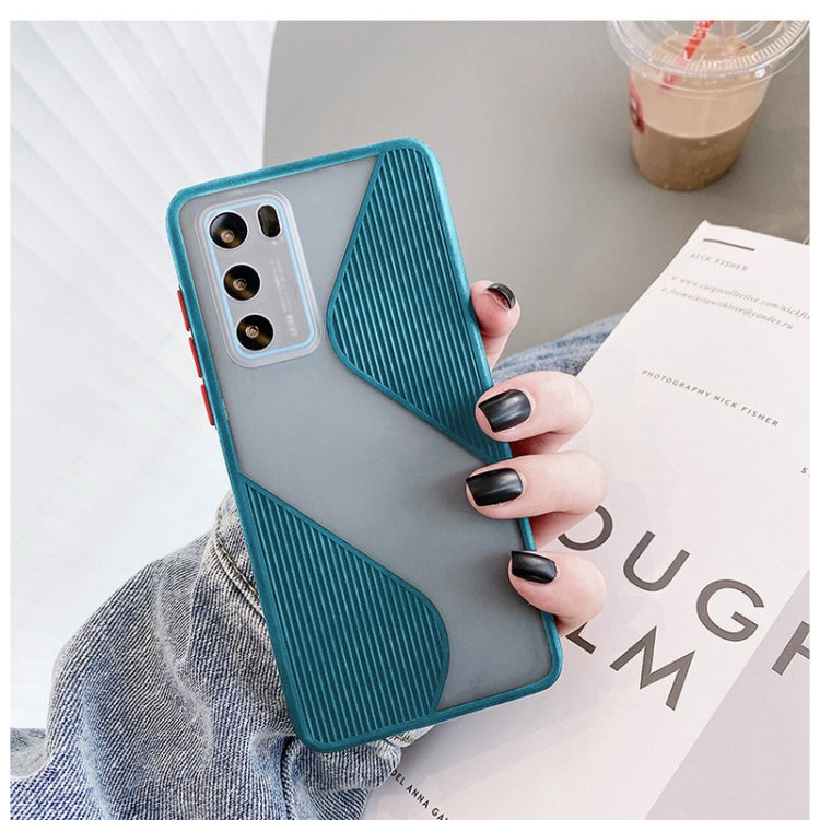 For Huawei P40 Pro Contrast Color Stitching TPU Protective Case