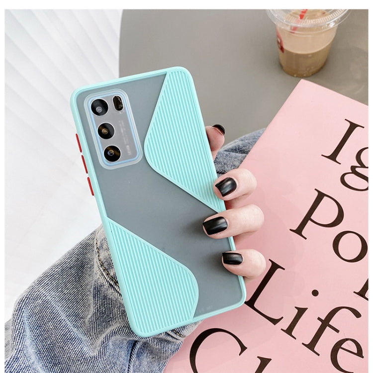 For Huawei P40 Contrast Color Stitching TPU Protective Case