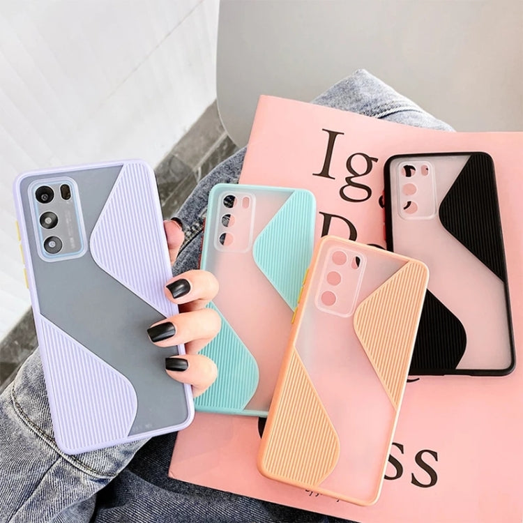 For Huawei P40 Contrast Color Stitching TPU Protective Case