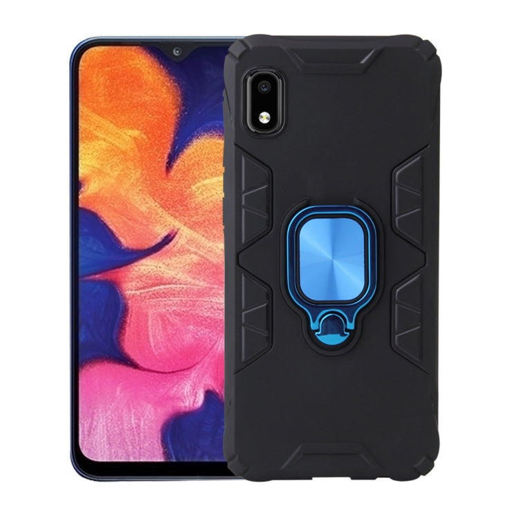 For Samsung Galaxy A10e Shockproof TPU Full Coverage Protective Case with 360 Degree Rotating Ring Holder