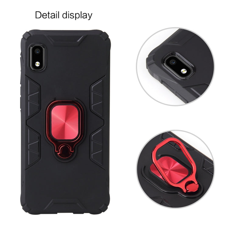 For Samsung Galaxy A10e Shockproof TPU Full Coverage Protective Case with 360 Degree Rotating Ring Holder