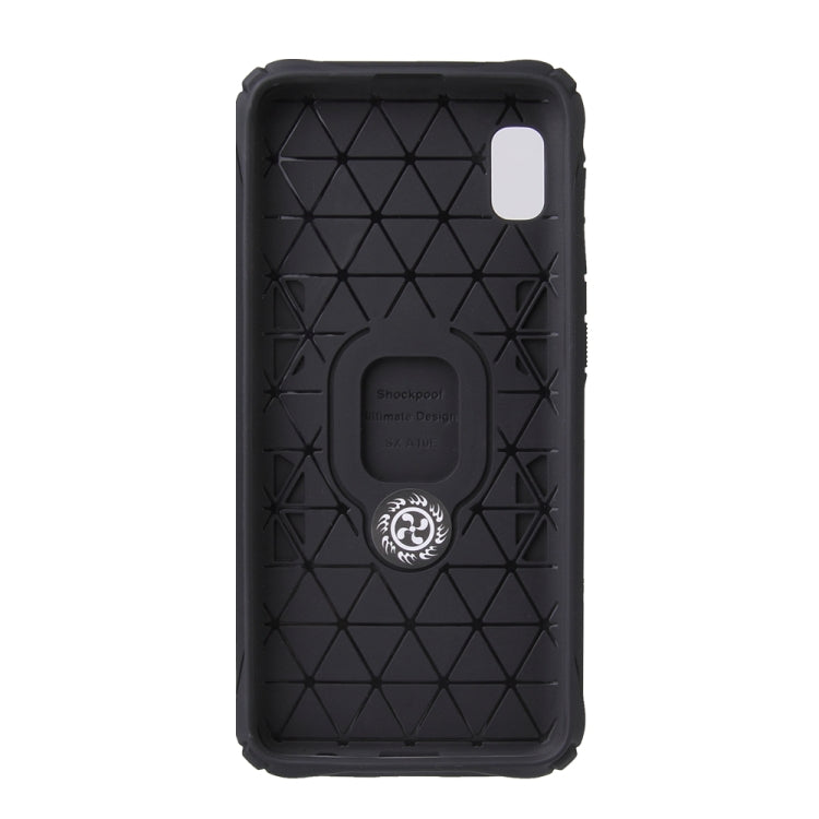 For Samsung Galaxy A10e Shockproof TPU Full Coverage Protective Case with 360 Degree Rotating Ring Holder