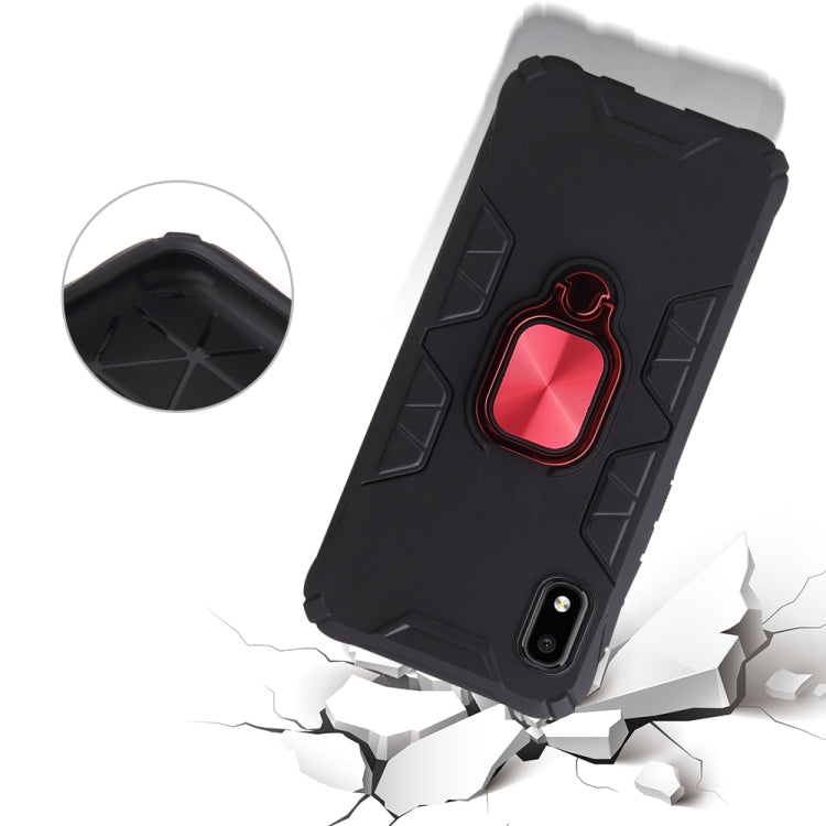 For Samsung Galaxy A10e Shockproof TPU Full Coverage Protective Case with 360 Degree Rotating Ring Holder